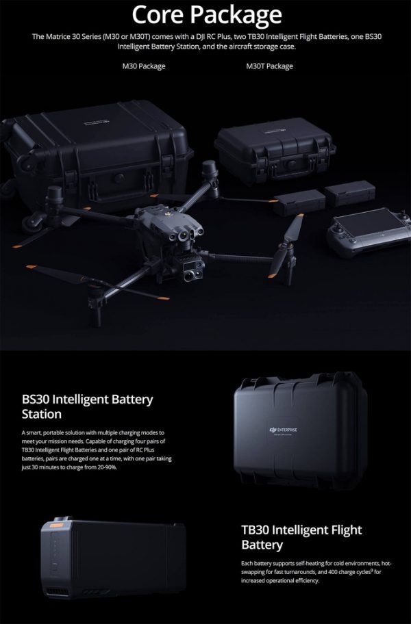 DJI Matrice 30T (M30T) Drone with 2x TB30 - Image 3
